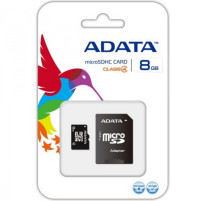Карта памет Micro SD ADATA 8GB плюс адаптер